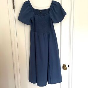 Puff Sleeve Smocked Cottagecore Dress | Size Medium
